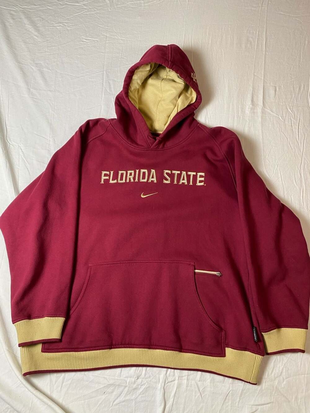 Nike Florida State Seminoles Garnet Dri-FIT Pullover Hoodie, Size Large (1323)